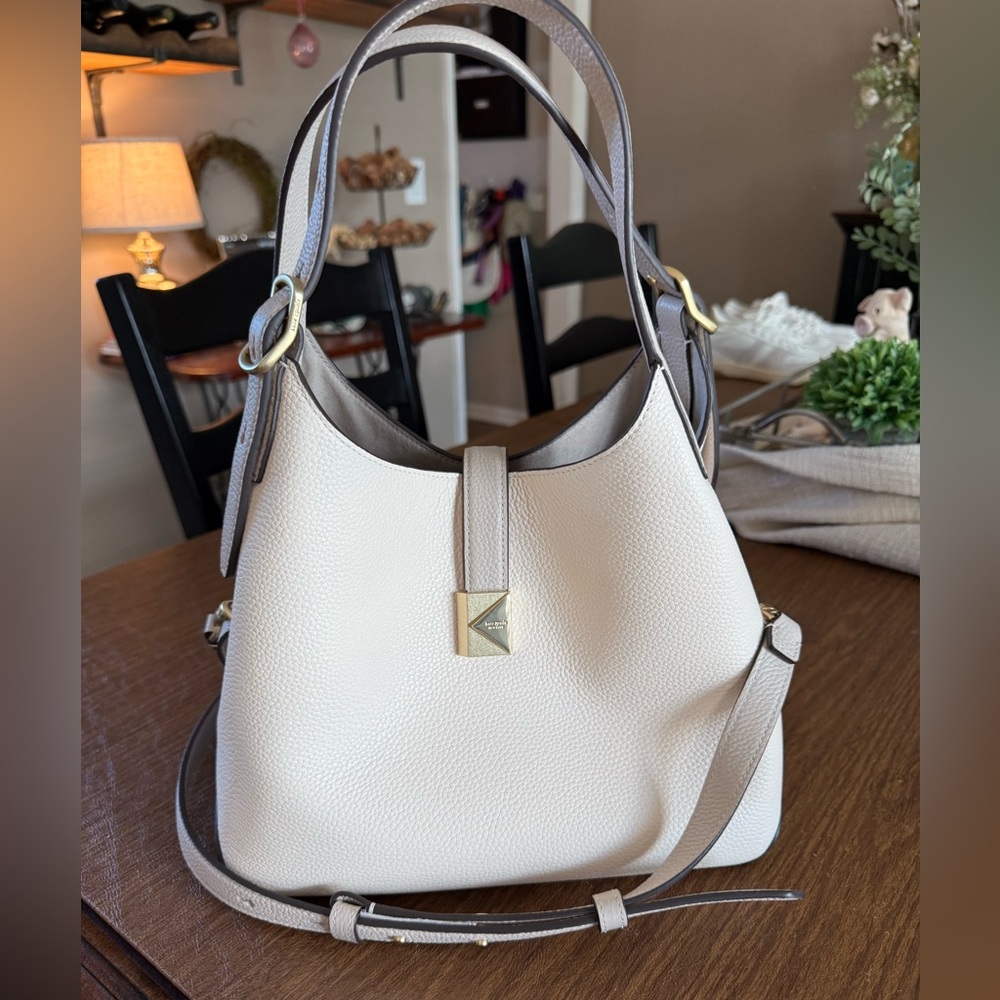 Kate Spade Deco Crossbody Tote Bag, Cashew Milk Multi, Like New